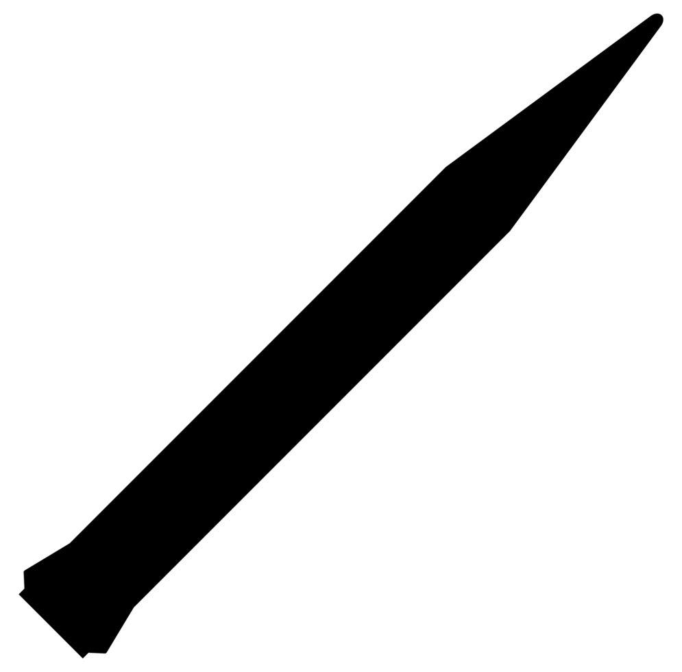 Missile Silhouette, can use for Art Illustration, Icon, Symbol, Pictogram, News Illustration, or Graphic Design Element png