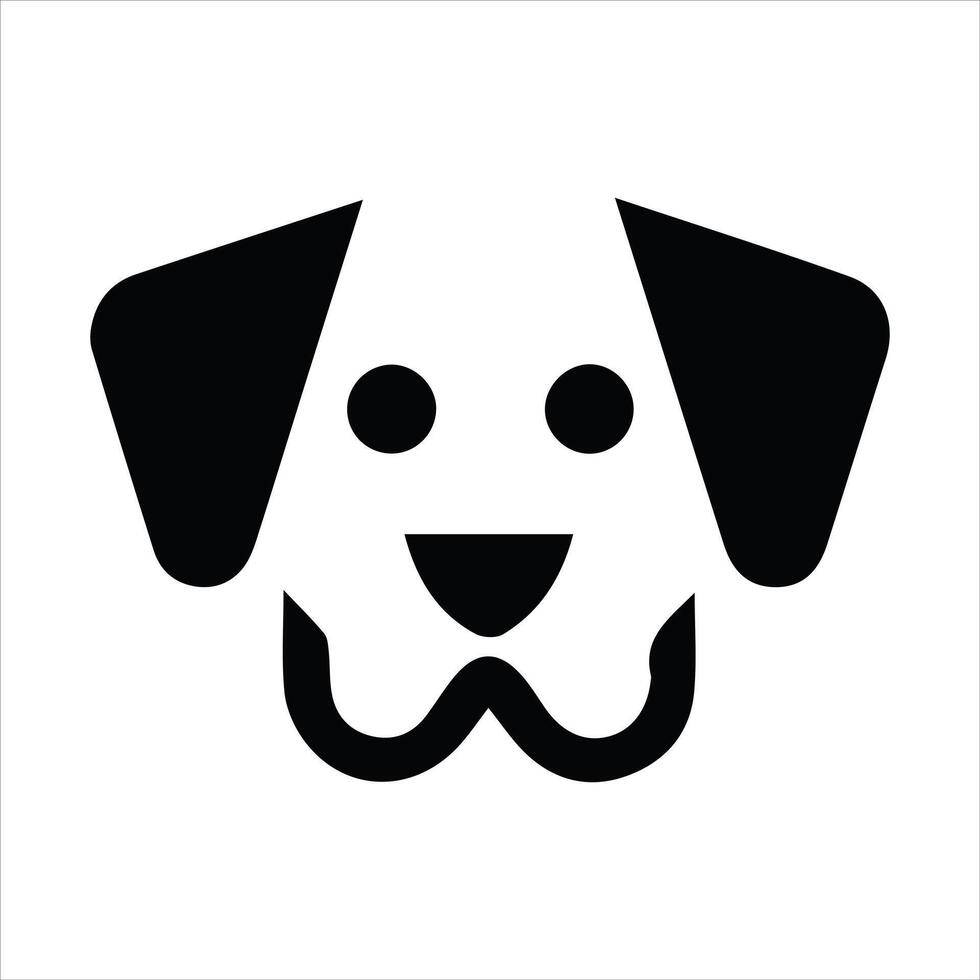 Customizable hound icon for easy modifications vector
