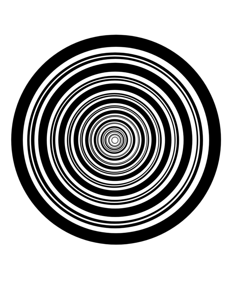 A black and white image of a circular pattern png