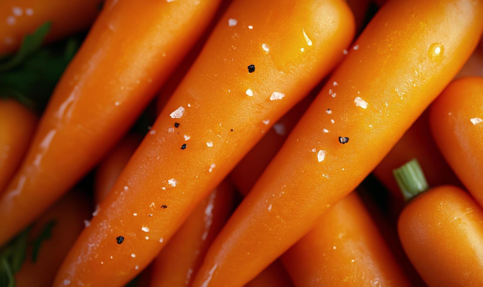 Fresh vegetables showcase featuring white and orange carrots at a local market photo
