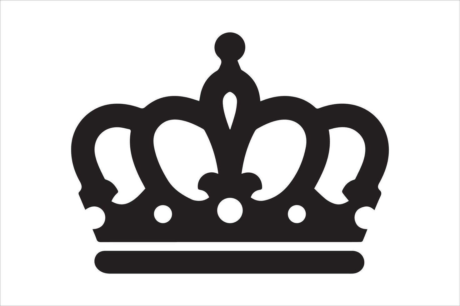 Elegant crown icon illustration on a white background vector