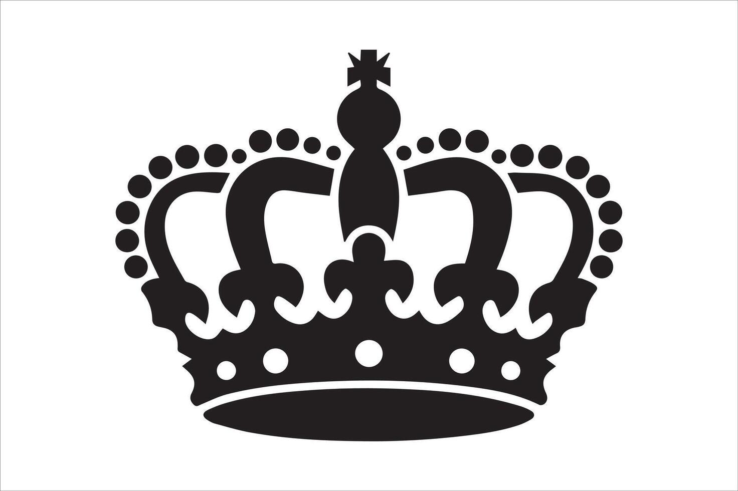 A royal crown symbol in erector art style vector