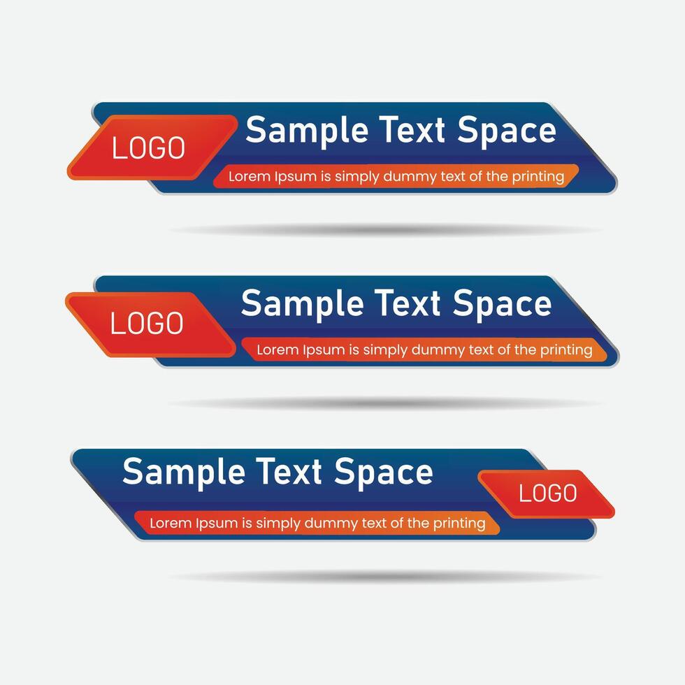 News Lower third banner template design of illustration vector
