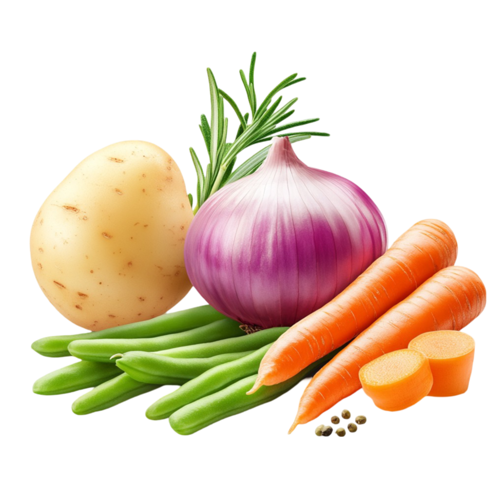 Healthy Vegetables Bundle with Fresh Greens png