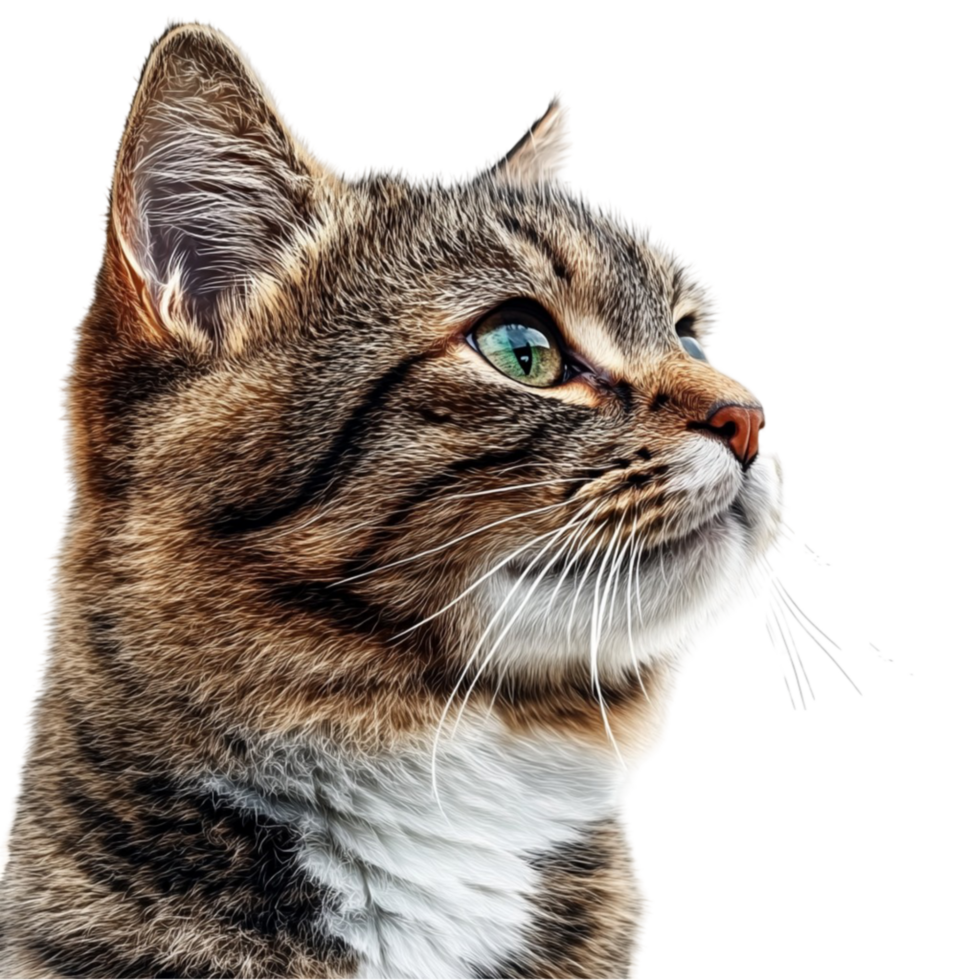 Cat Looking Up png