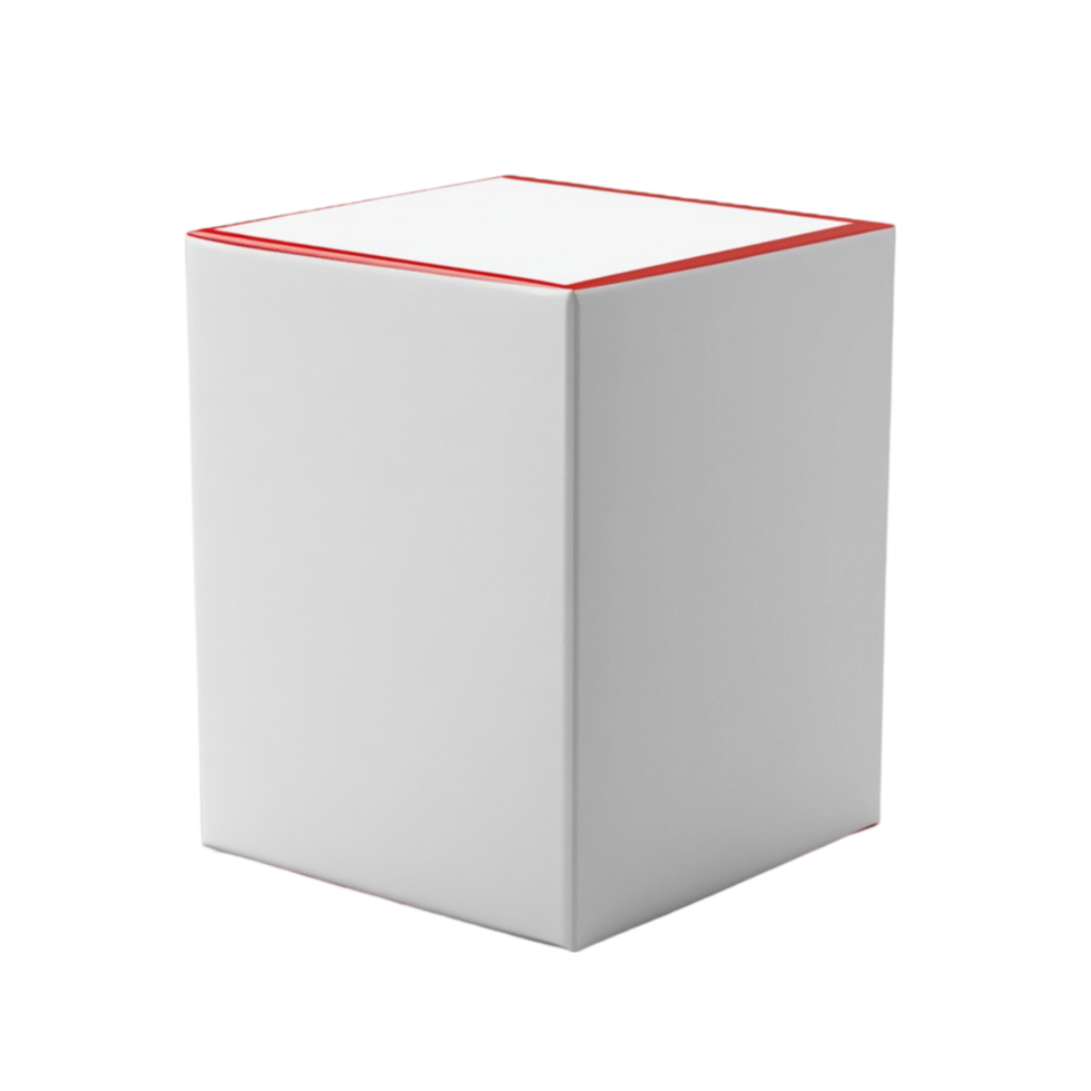 White Box with Red Border png
