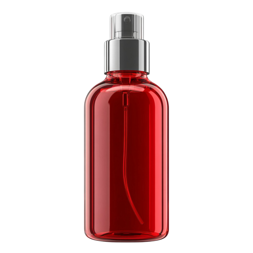 Red Cosmetic Spray Bottle png