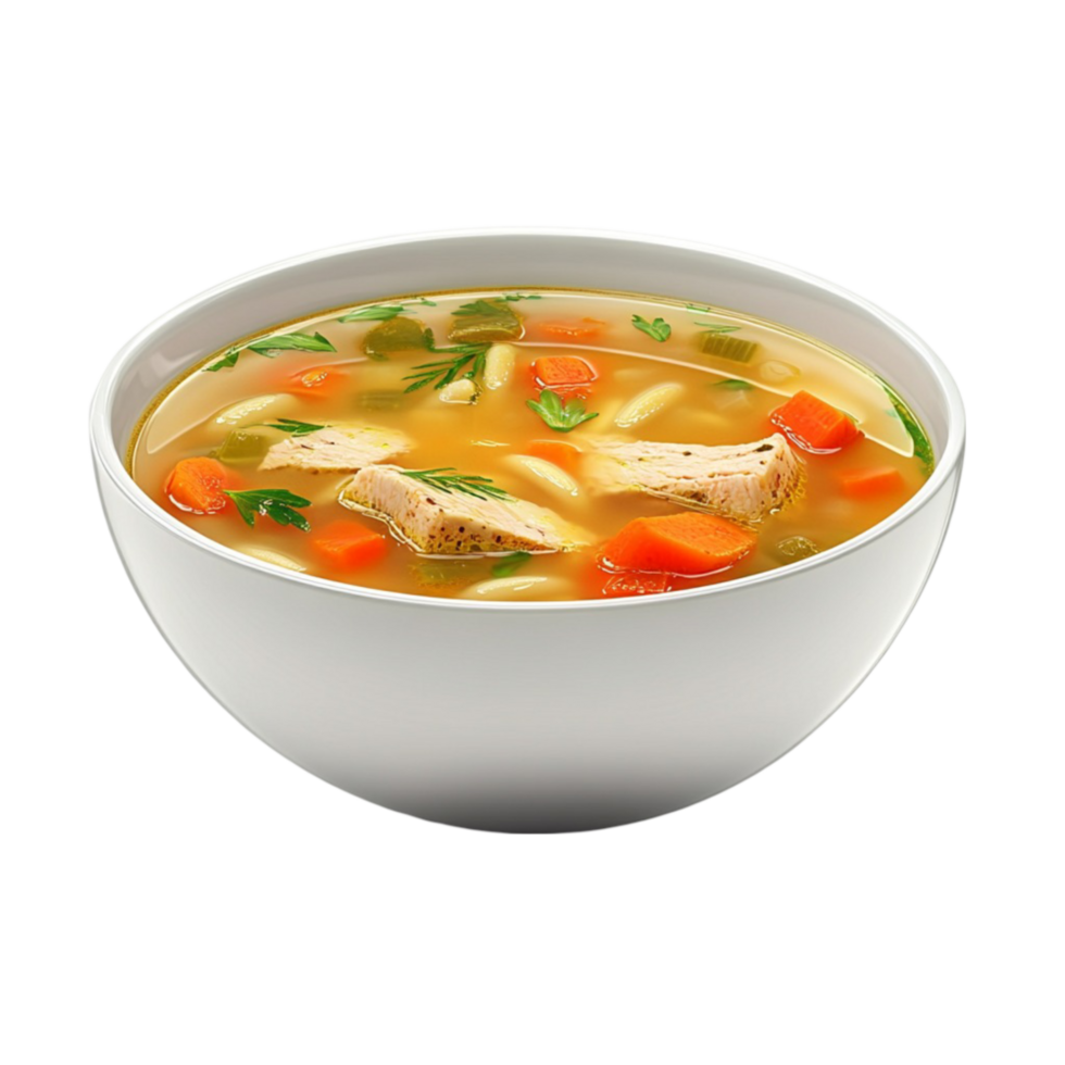 Bowl of Soup with Meat and Vegetables png