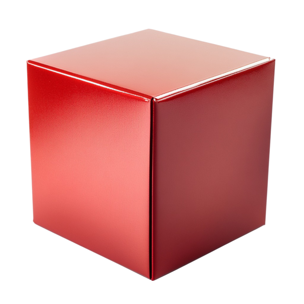 Red Cube Box png