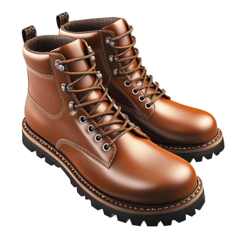 Brown Leather Boot png