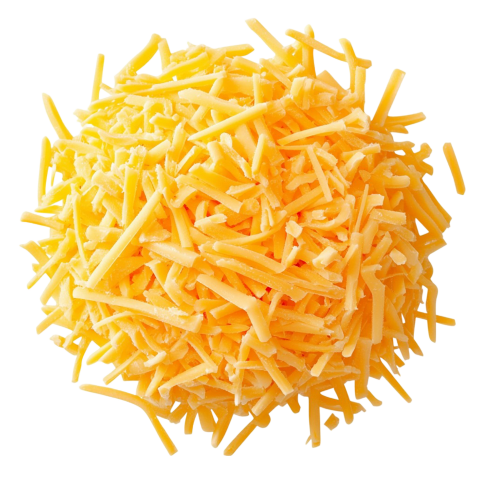 Shredded Cheddar Cheese png