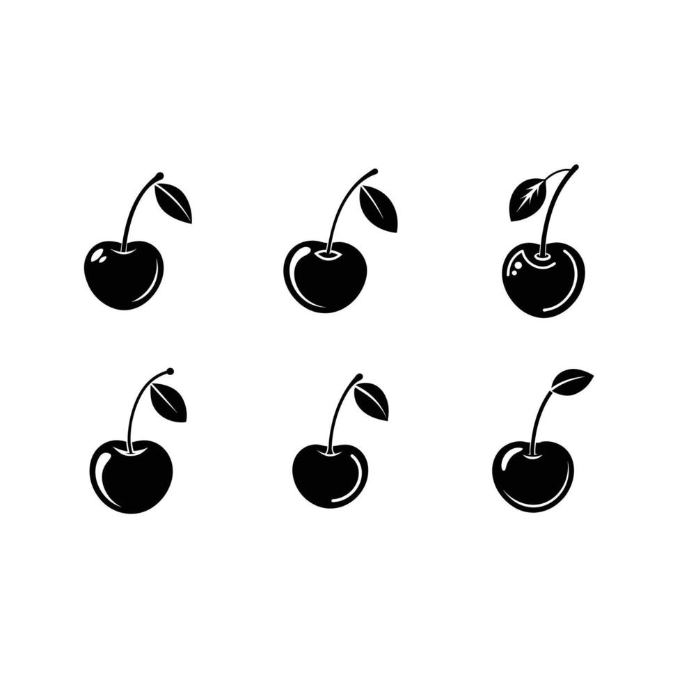Cherry Icon Graphic Design File for Digital Projects vector