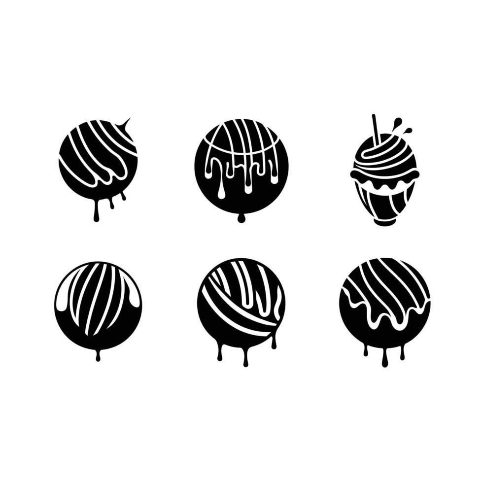 Choco Drizzle - Sweet Chocolate Design for Digital Use vector