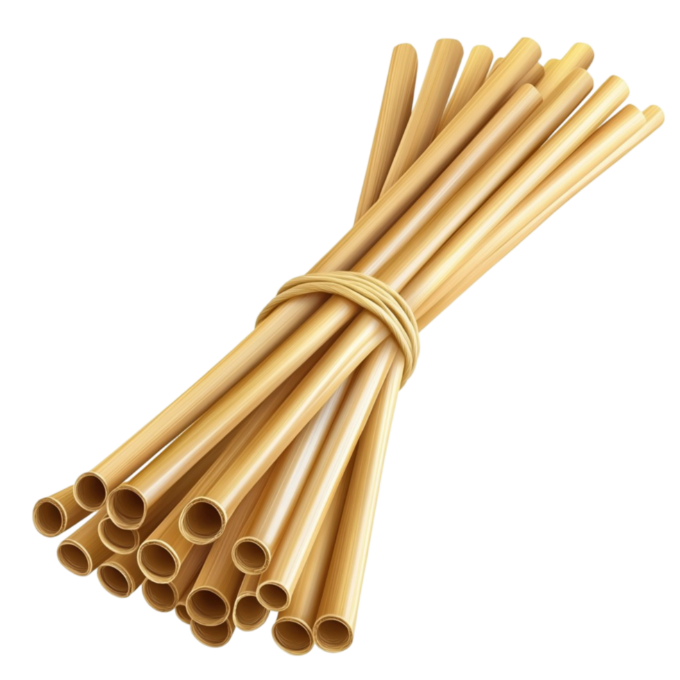 Bunch of Straws on Transparent Background png