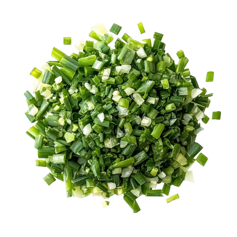 Pile of Chopped Green Onions png