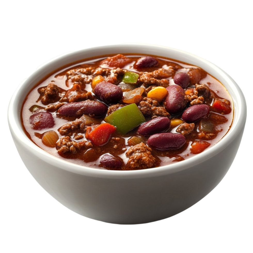 Chili Bowl with Vegetables png