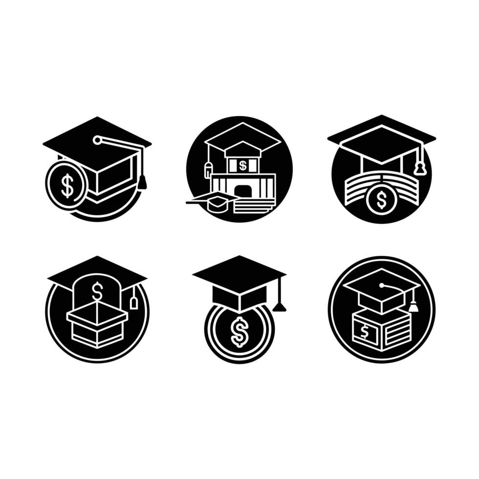 Education Cost Icon Graphic Design File for Education and Finance Themes vector