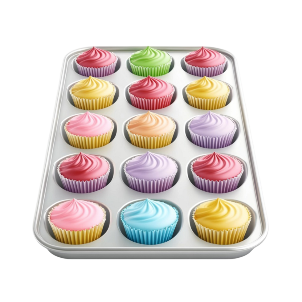 Cupcake in Tin on Transparent Background png