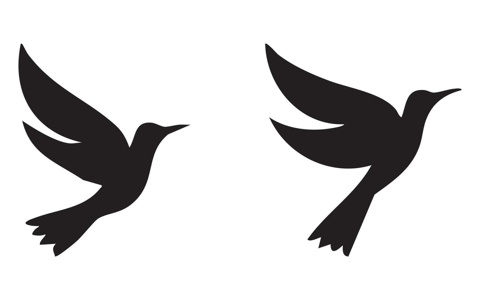 bird icon, in trendy flat style, silhouette design, isolated on background. vector