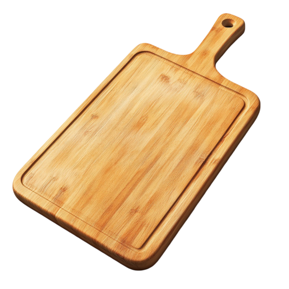 Wooden Cutting Board with Handle png