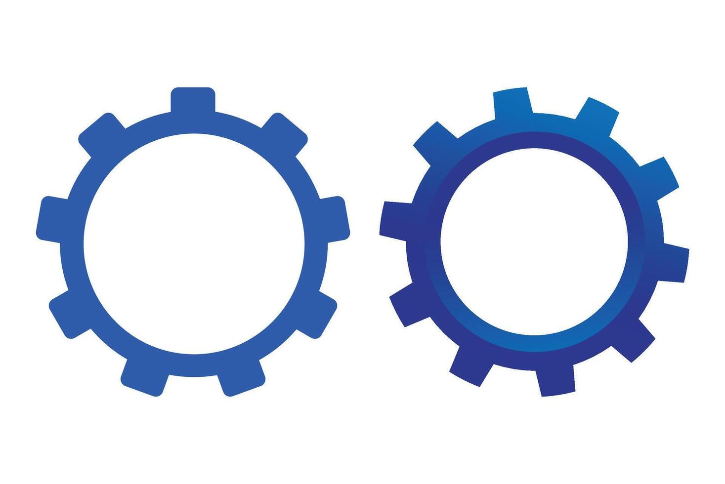 CogWheels Design - Set of Gear Icon Design vector