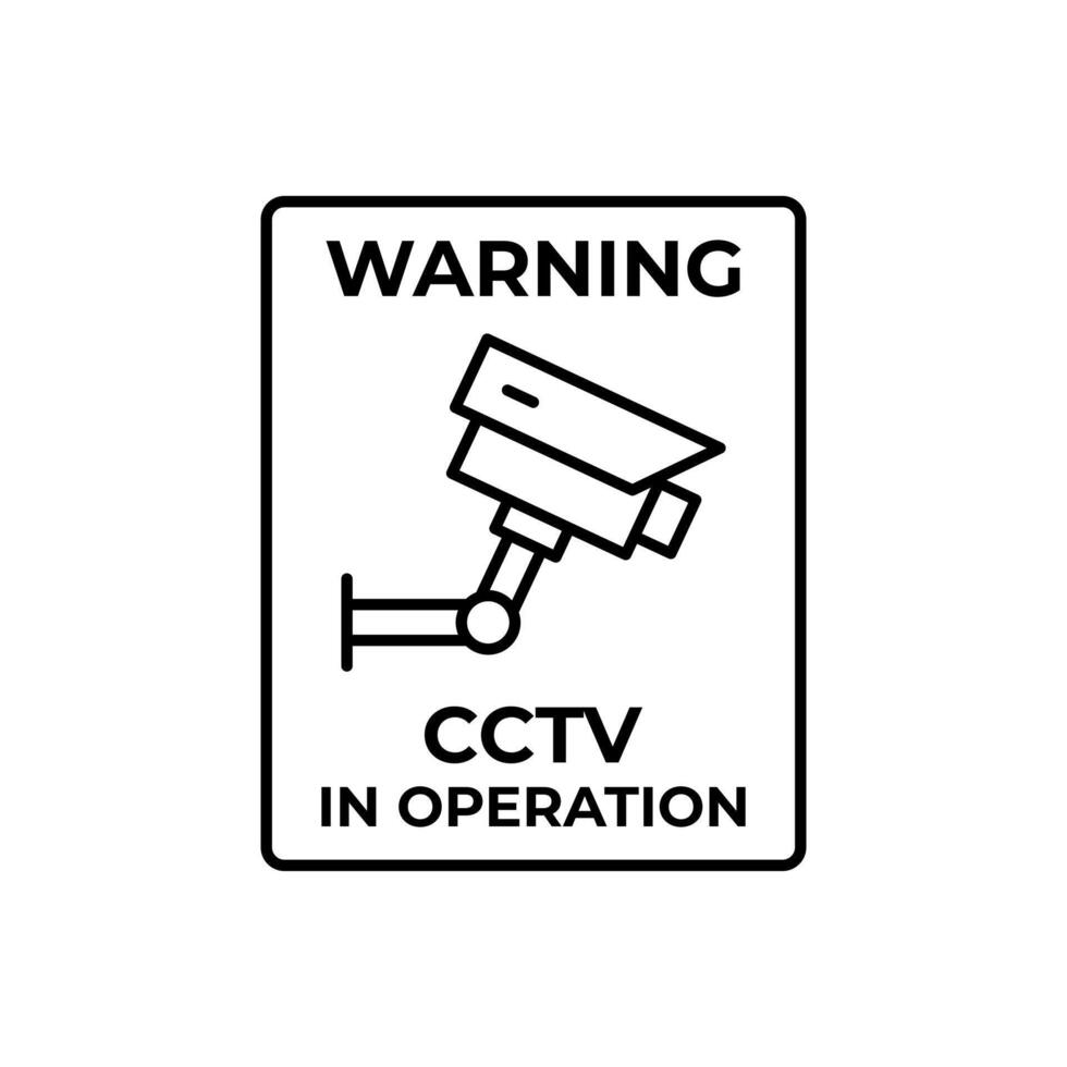 CCTV Icon Sign vector