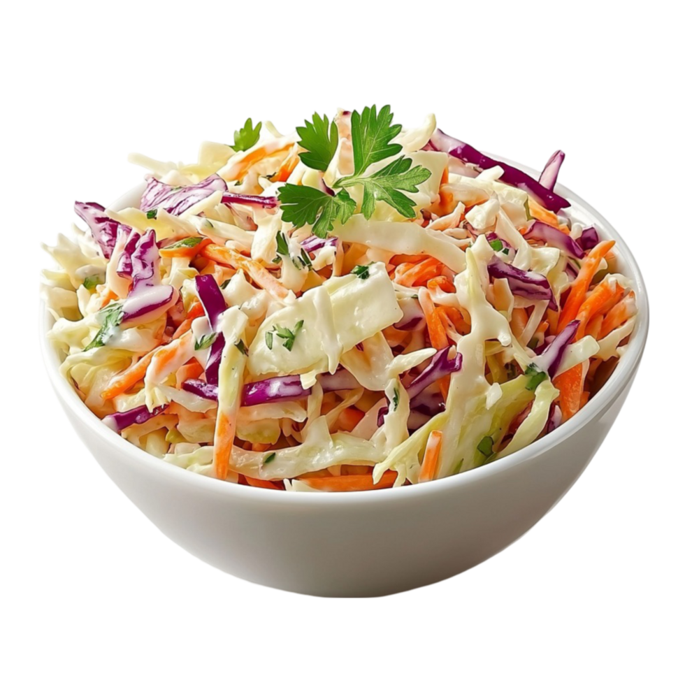 Crispy Cabbage Coleslaw Bowl png