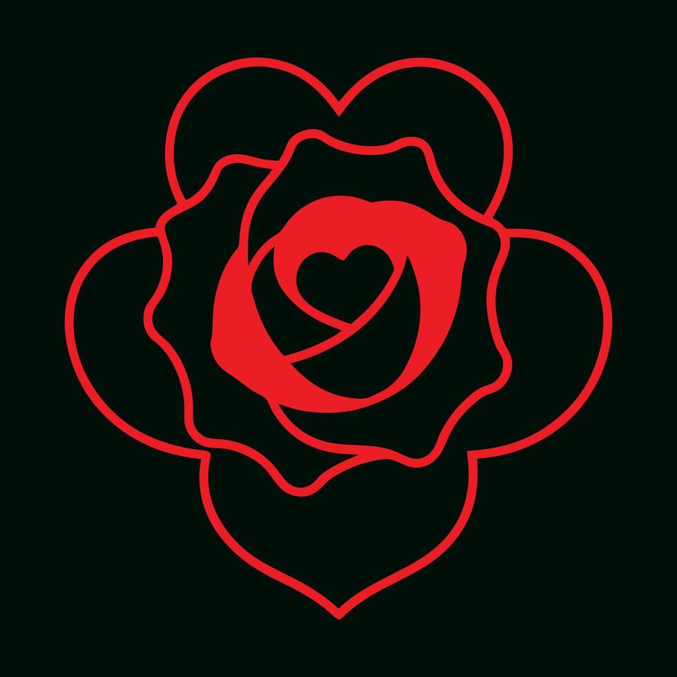 Unique love sign artwork for creatives. vector