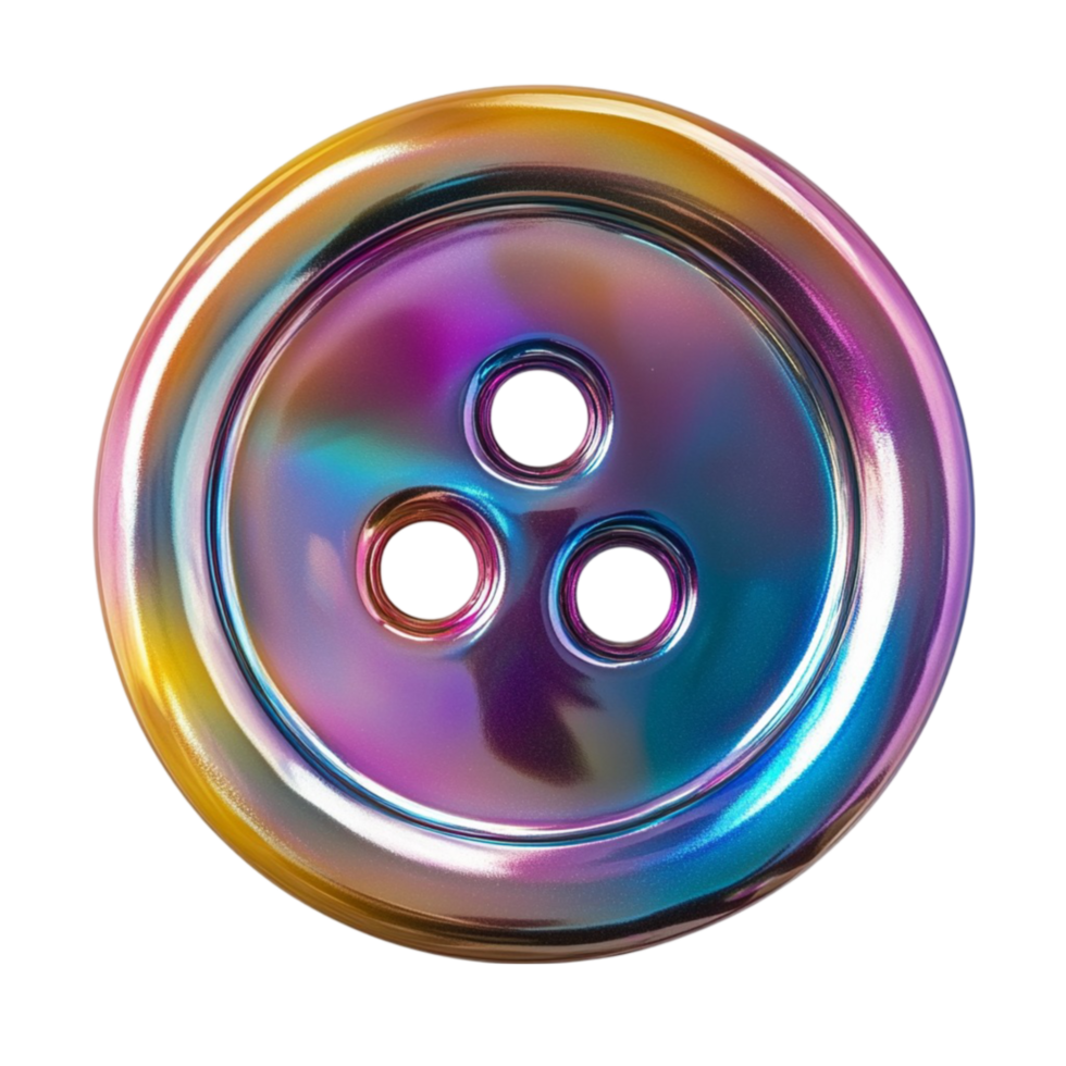 Rainbow Colored Button png