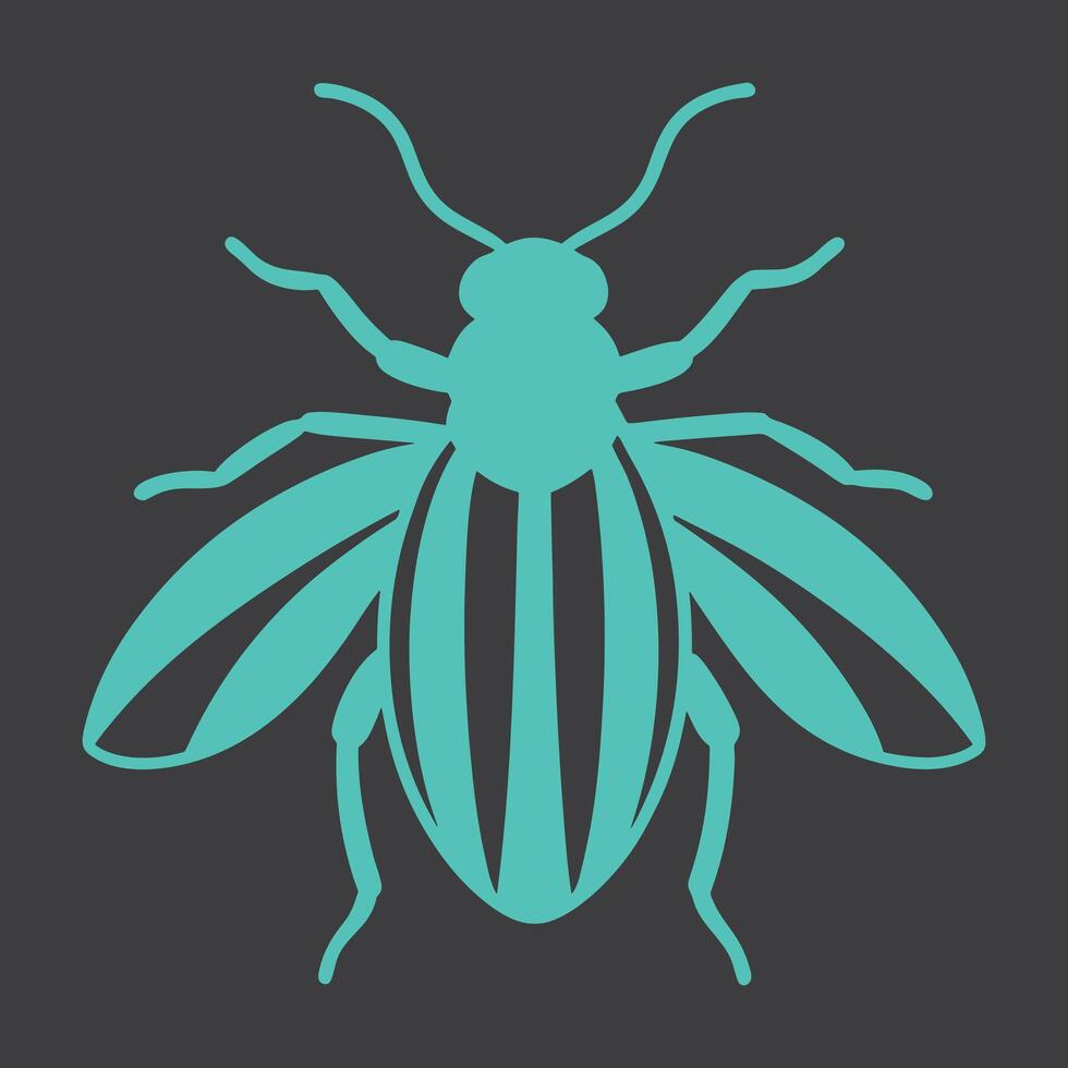 Minimalist Insect Illustration Design vector