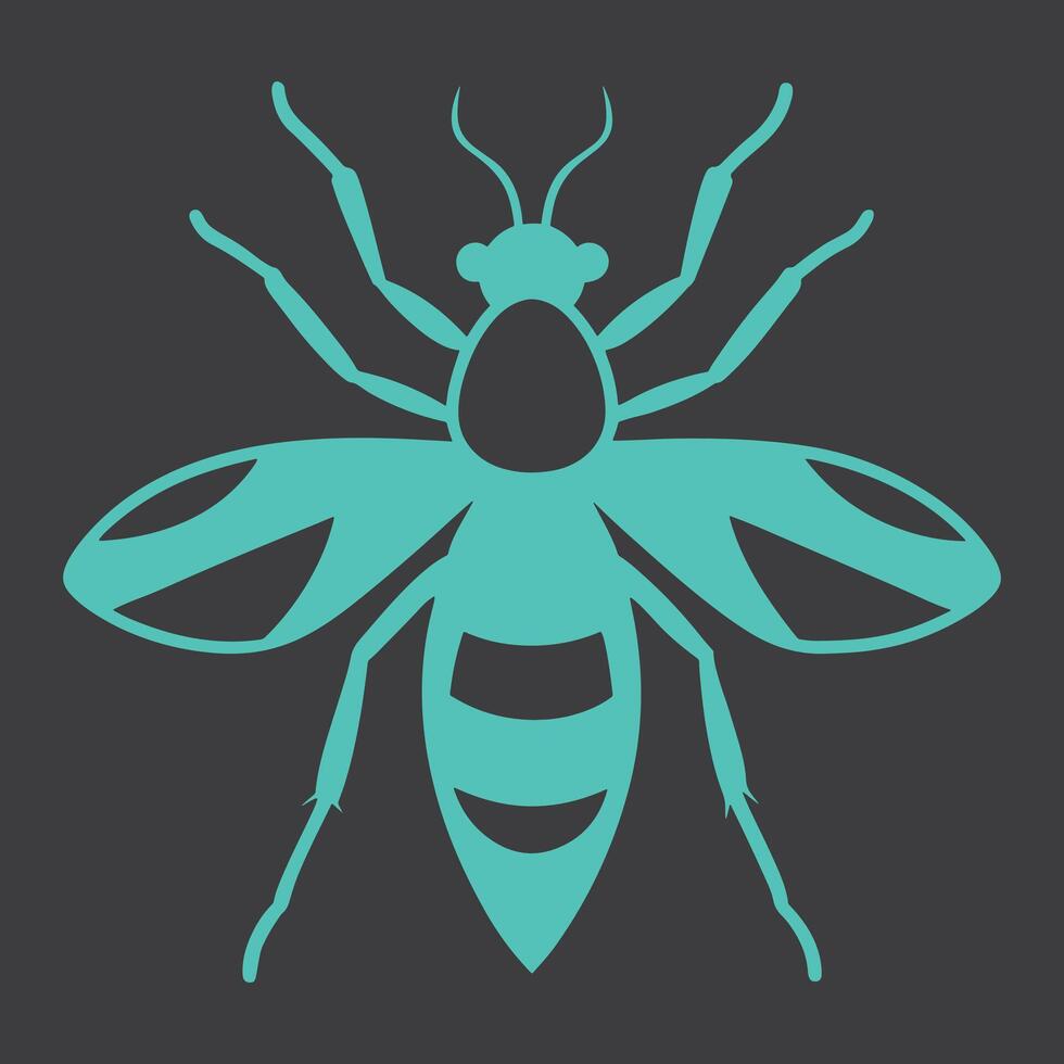 Modern Insect Illustration Design vector