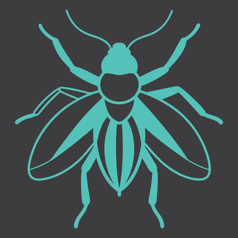 Whimsical Insect Design Artwork vector