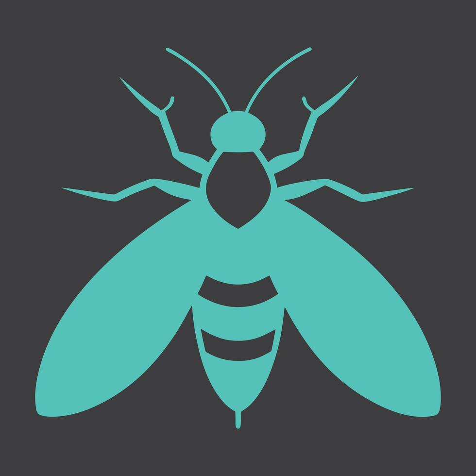 Geometric Insect Illustration Art vector