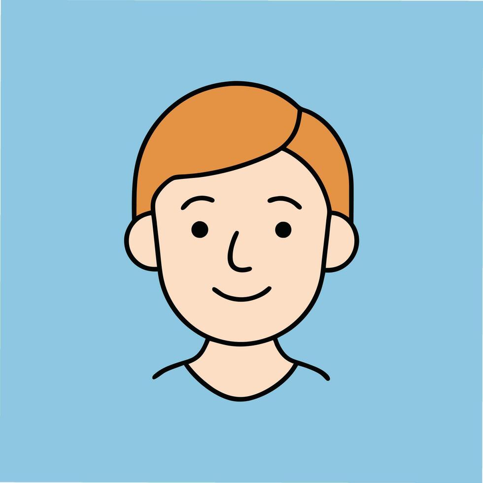 A Human Face in One-Line Art Style with Serene Expression vector