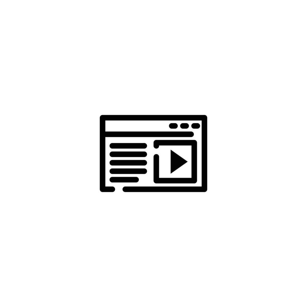 Multimedia incomplete line art icon template vector