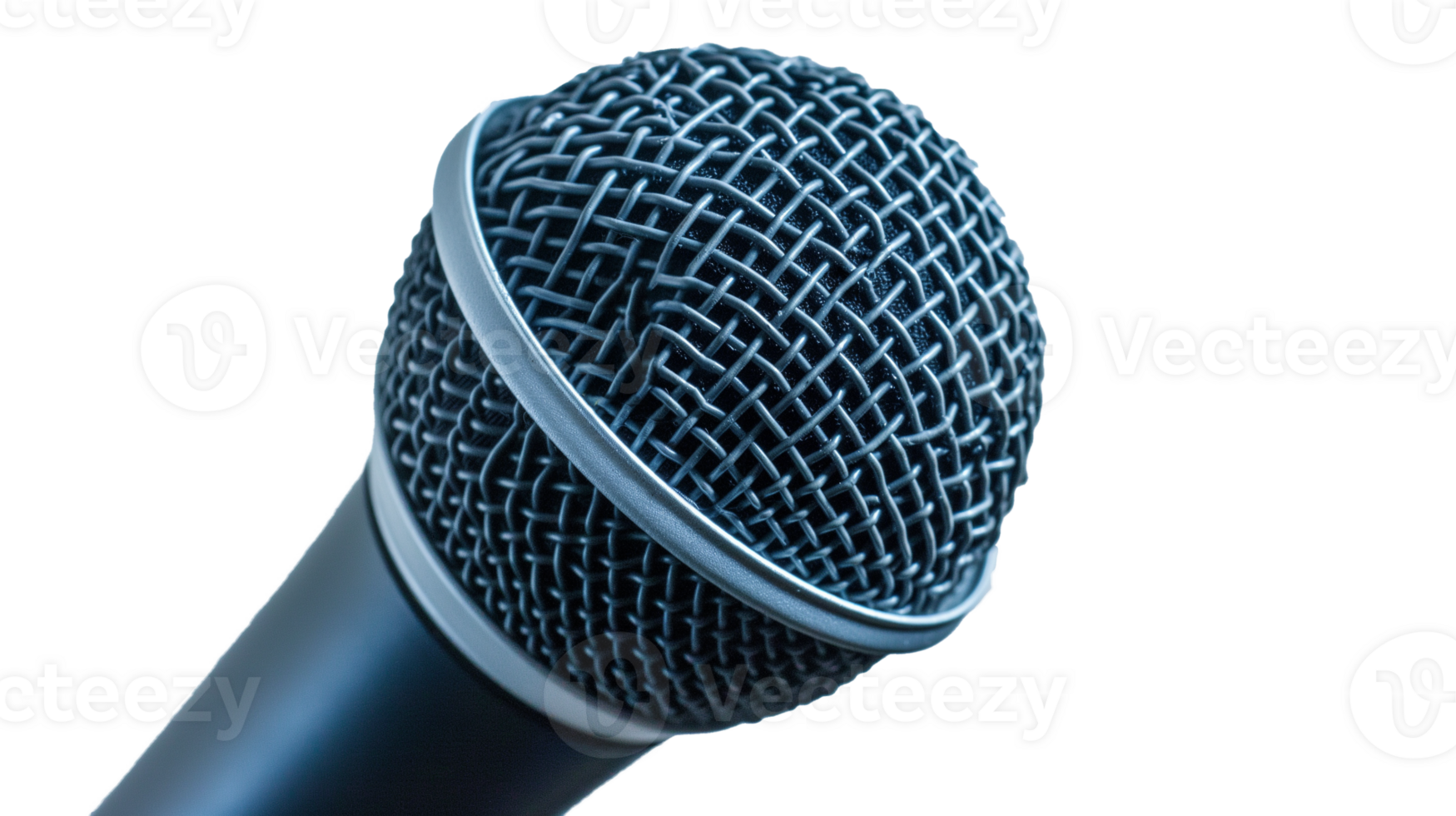 close up of microphone in Podcasting, , isolated on transparency background , podcasting concept png