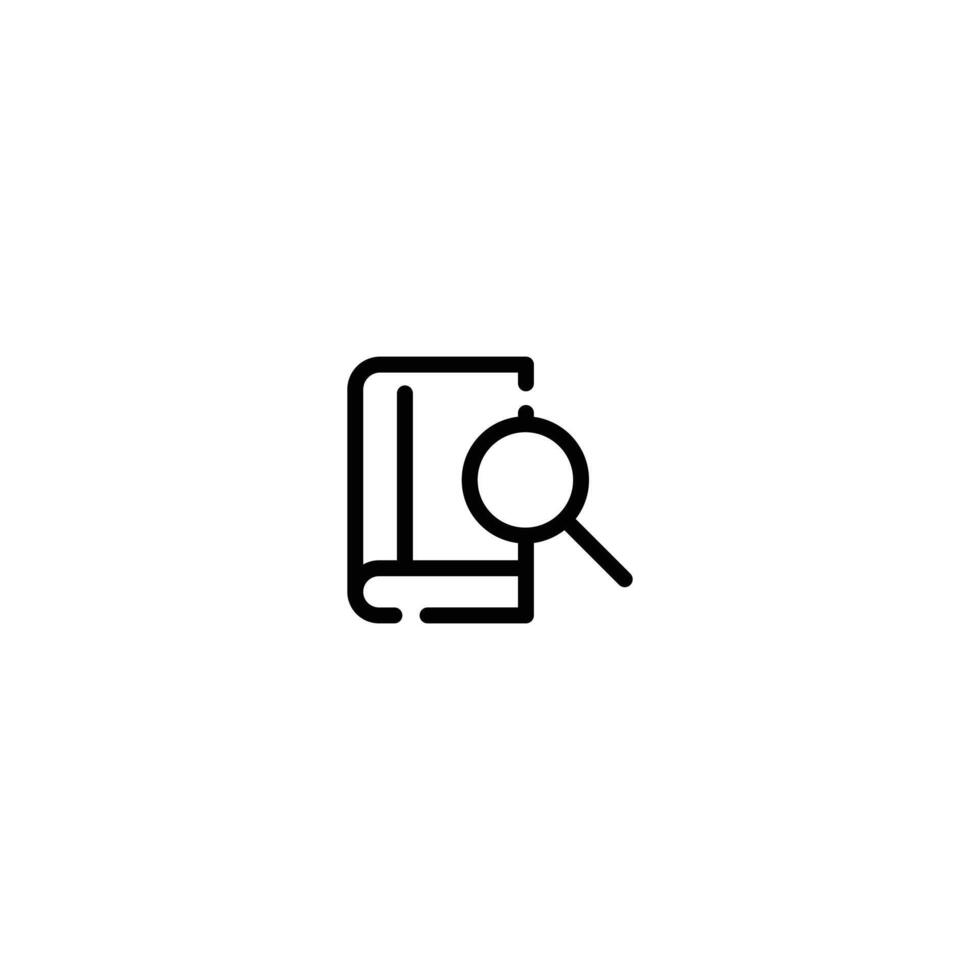 Book incomplete line art icon template vector