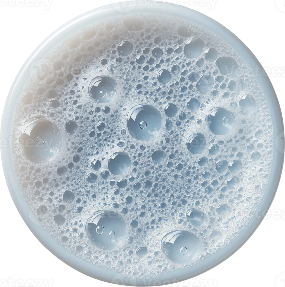 a round glass with bubbles on it png