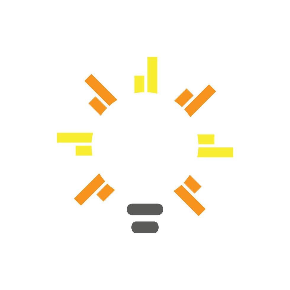 Lothere is a bulb with a face and a light on it, vector