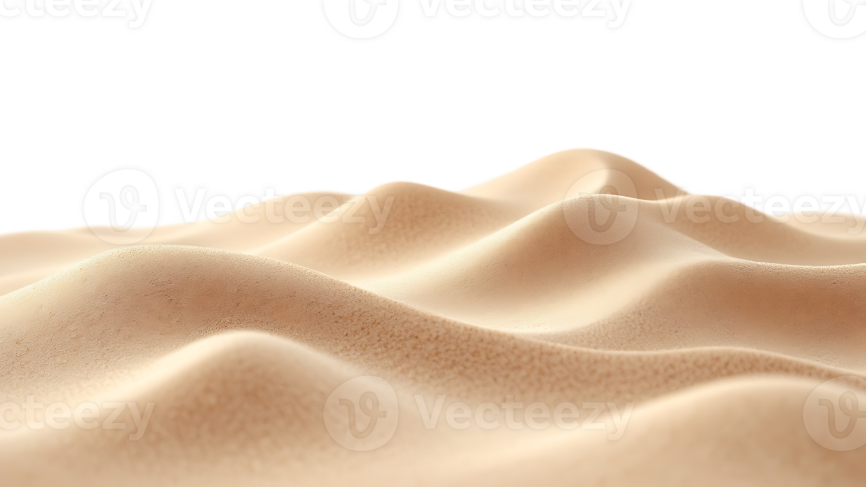 Natural desert sand pile, beautifully cut out for versatile applications in design projects and educational materials. png