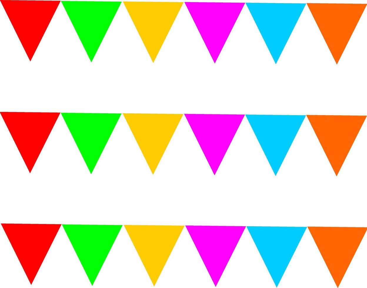 set of colorful flags vector