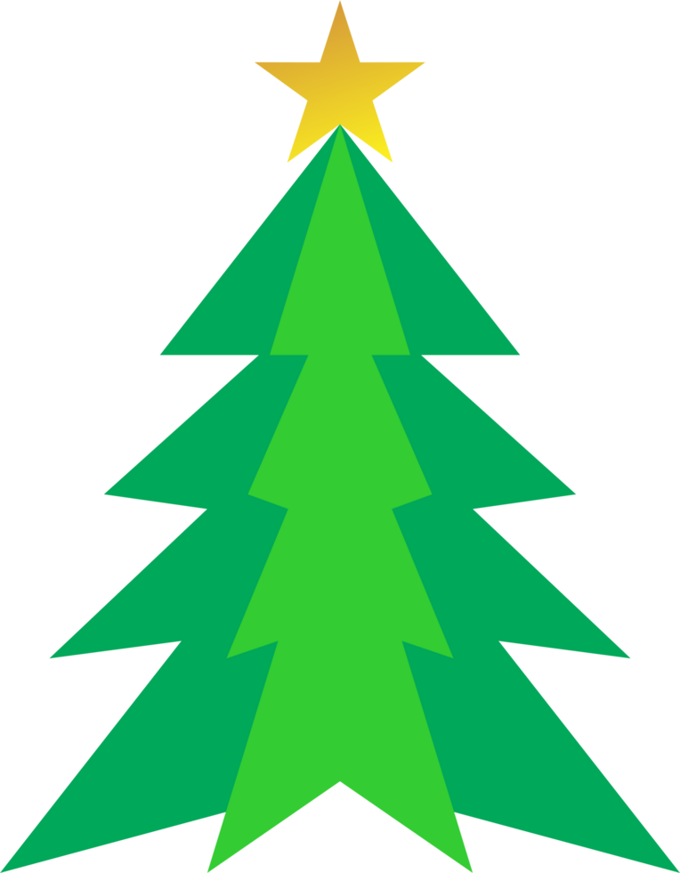 Christmas tree cute shape png