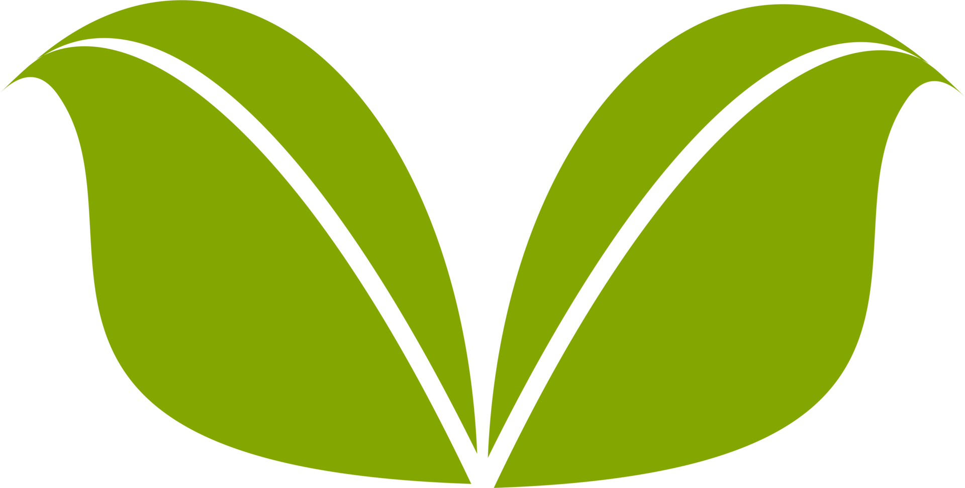 Green tea leaf icon logo element png