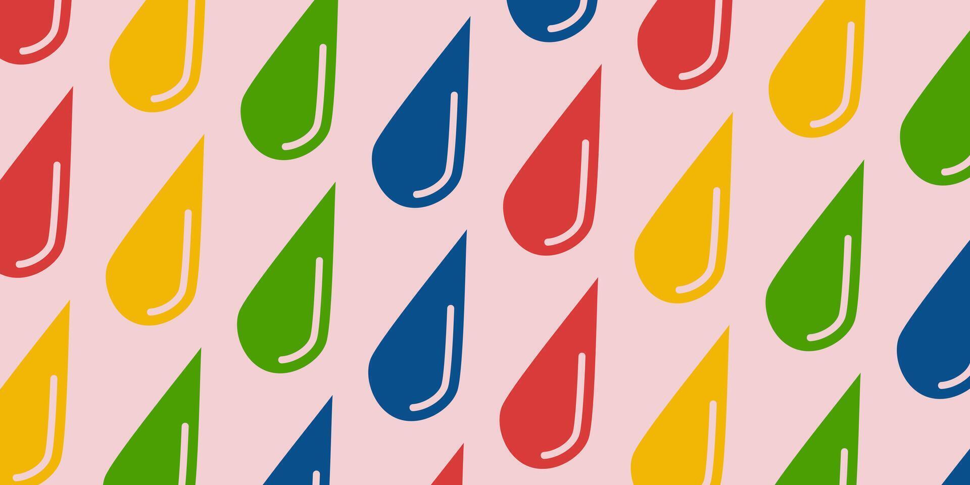 colorful water drops pattern background. design for banners, posters, web, gift wrapping. vector