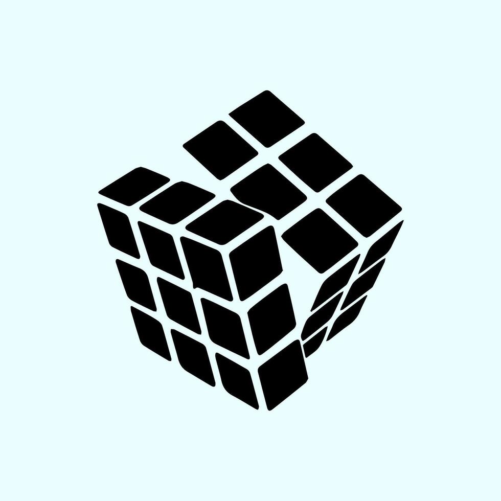 rubik's toy icon vector