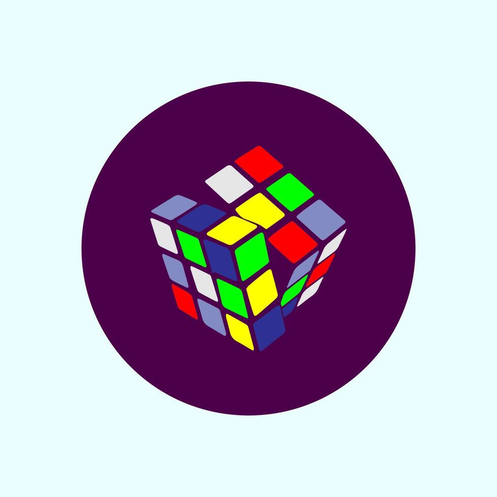 rubik icon symbol design vector