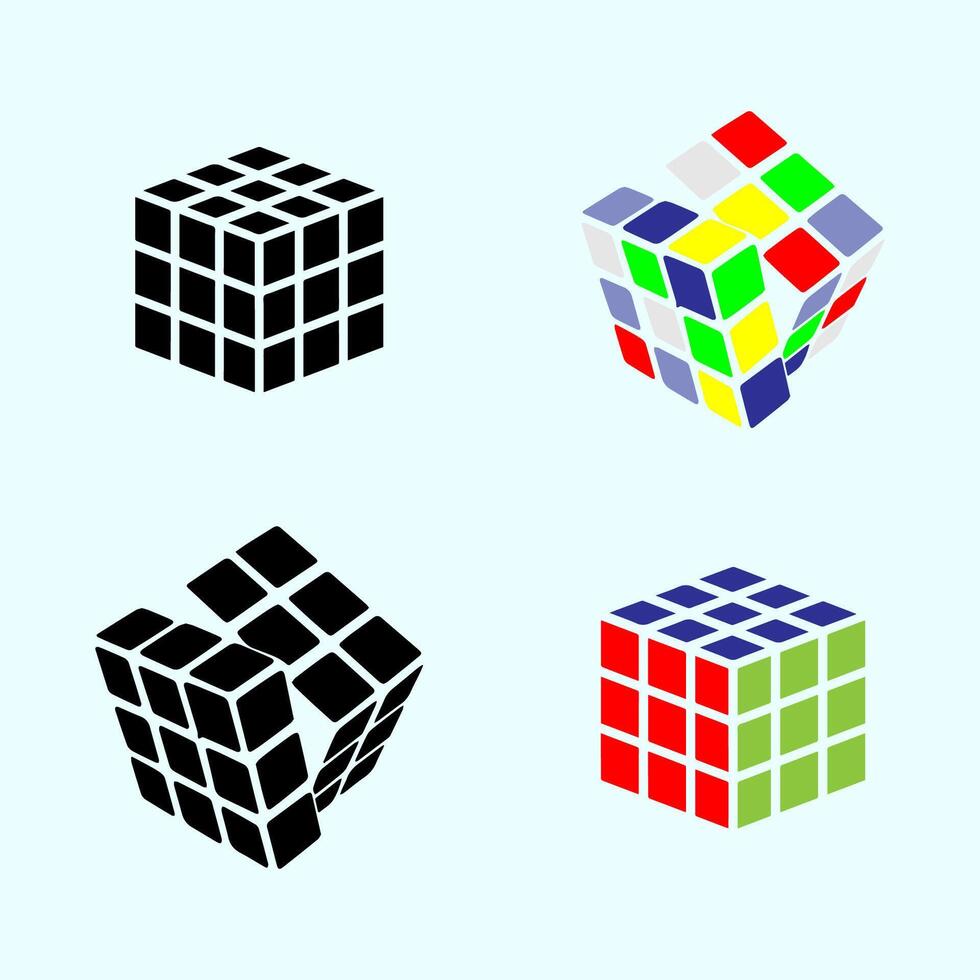 rubik icon symbol design vector