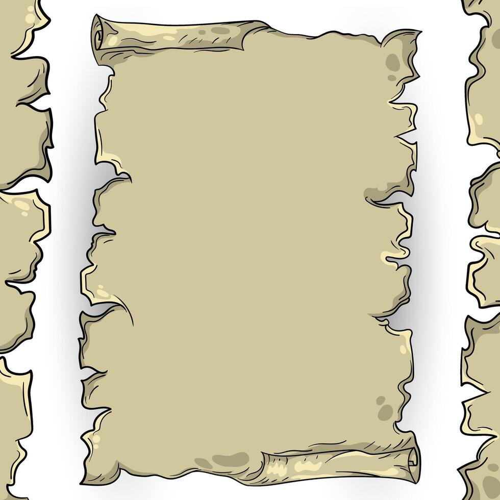 old parchment scroll vector