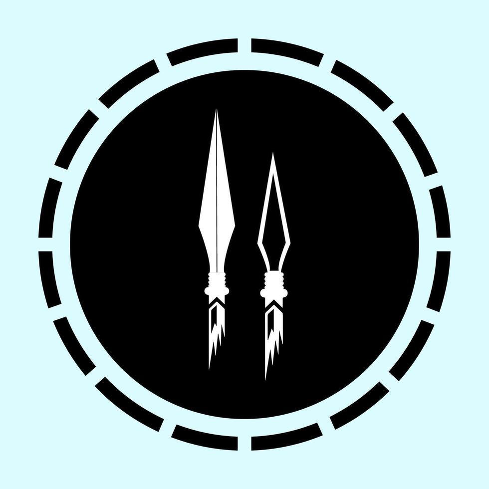 spear illustration icon symbol design vector
