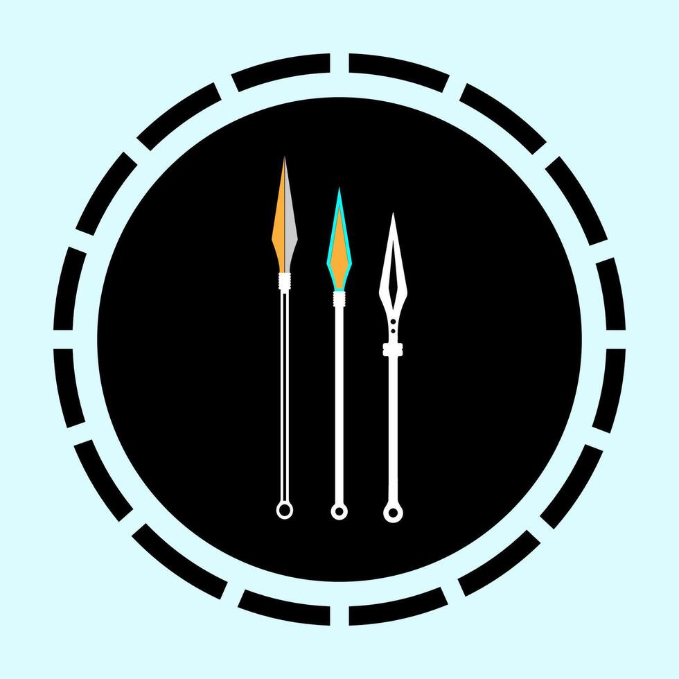 spear illustration icon symbol design vector